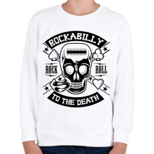 PRINTFASHION Rockabilly fekete - Gyerek pulóver - Fehér gyerek pulóver, kardigán