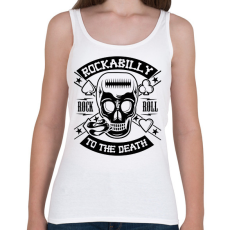 PRINTFASHION Rockabilly fekete - Női atléta - Fehér