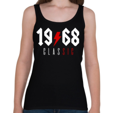 PRINTFASHION Rocker születésnap 1968 - Női atléta - Fekete