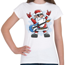 PRINTFASHION Rocker Télapó - Női póló - Fehér