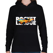 PRINTFASHION Rocket League - Női kapucnis pulóver - Fekete női pulóver, kardigán