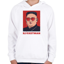PRINTFASHION ROCKETMAN - Gyerek kapucnis pulóver - Fehér gyerek pulóver, kardigán
