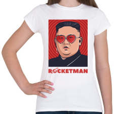 PRINTFASHION ROCKETMAN - Női póló - Fehér női póló