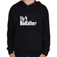 PRINTFASHION rodfather - Gyerek kapucnis pulóver - Fekete