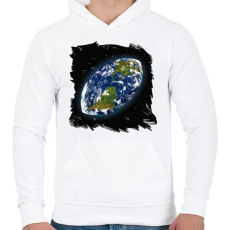 PRINTFASHION Rögbi világ - Férfi kapucnis pulóver - Fehér