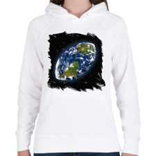 PRINTFASHION Rögbi világ - Női kapucnis pulóver - Fehér női pulóver, kardigán