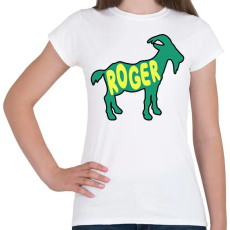 PRINTFASHION Roger Federer GOAT - Női póló - Fehér