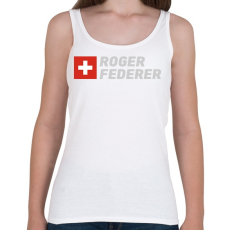 PRINTFASHION Roger Federer - Női atléta - Fehér