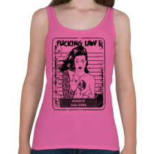 PRINTFASHION Rohadt törvény - Női atléta - Rózsaszín női trikó