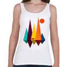 PRINTFASHION Róka és hegyek - Női atléta - Fehér