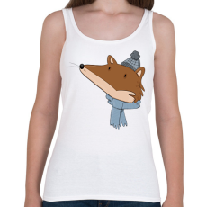 PRINTFASHION Róka fej - Női atléta - Fehér