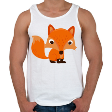 PRINTFASHION Róka - Férfi atléta - Fehér