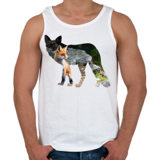 PRINTFASHION Róka - Férfi atléta - Fehér