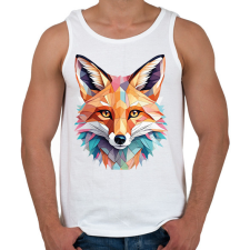 PRINTFASHION Róka  - Férfi atléta - Fehér atléta, trikó