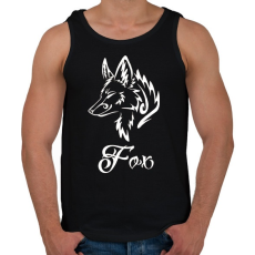 PRINTFASHION Róka - Férfi atléta - Fekete