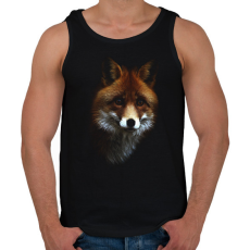 PRINTFASHION róka - Férfi atléta - Fekete