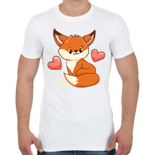 PRINTFASHION Róka - Férfi póló - Fehér férfi póló