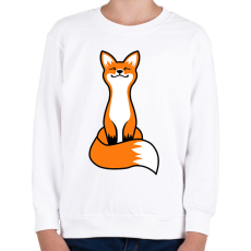 PRINTFASHION Róka - Gyerek pulóver - Fehér