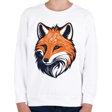 PRINTFASHION Róka  - Gyerek pulóver - Fehér