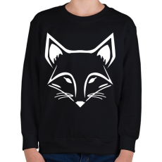 PRINTFASHION Róka  - Gyerek pulóver - Fekete
