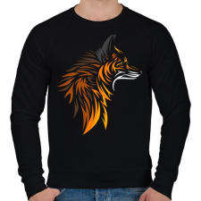 PRINTFASHION Róka minta - Férfi pulóver - Fekete női pulóver, kardigán