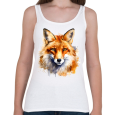 PRINTFASHION róka - Női atléta - Fehér