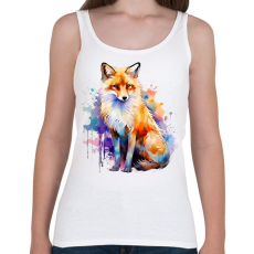 PRINTFASHION róka - Női atléta - Fehér