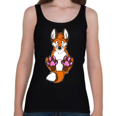 PRINTFASHION Róka - Női atléta - Fekete