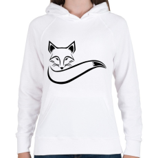 PRINTFASHION Róka  - Női kapucnis pulóver - Fehér