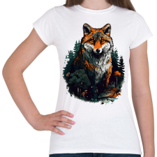 PRINTFASHION Róka - Női póló - Fehér női póló