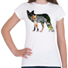 PRINTFASHION Róka - Női póló - Fehér