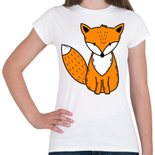 PRINTFASHION Róka  - Női póló - Fehér női póló