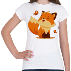 PRINTFASHION Róka  - Női póló - Fehér