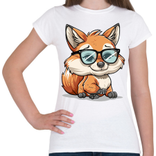 PRINTFASHION Róka  - Női póló - Fehér női póló