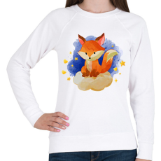 PRINTFASHION Róka - Női pulóver - Fehér
