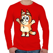 PRINTFASHION Róka ölelés  - Férfi hosszú ujjú póló - Piros férfi póló