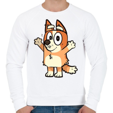 PRINTFASHION Róka ölelés  - Férfi pulóver - Fehér férfi pulóver, kardigán