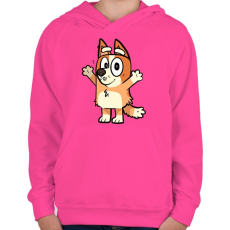 PRINTFASHION Róka ölelés  - Gyerek kapucnis pulóver - Fukszia
