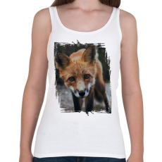 PRINTFASHION Róka portré - Női atléta - Fehér