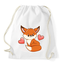 PRINTFASHION Róka  - Sportzsák, Tornazsák - Fehér tornazsák