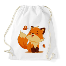 PRINTFASHION Róka  - Sportzsák, Tornazsák - Fehér tornazsák