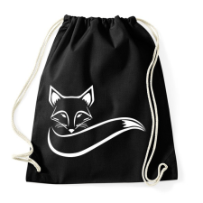 PRINTFASHION Róka  - Sportzsák, Tornazsák - Fekete tornazsák