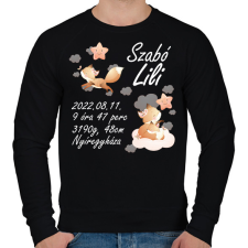 PRINTFASHION Rókás emlékörző - Férfi pulóver - Fekete férfi pulóver, kardigán