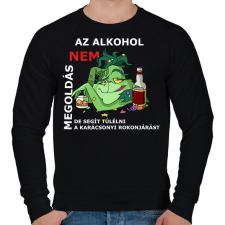 PRINTFASHION Rokonjárás - Férfi pulóver - Fekete férfi pulóver, kardigán