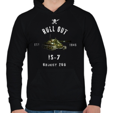 PRINTFASHION ROLLE OUT is7 - Férfi kapucnis pulóver - Fekete férfi pulóver, kardigán