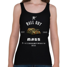 PRINTFASHION ROLLE OUT maus - Női atléta - Fekete