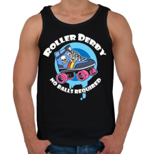 PRINTFASHION Roller Derby  - Férfi atléta - Fekete atléta, trikó