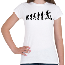 PRINTFASHION Roller evolúció - Női póló - Fehér női póló