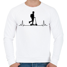 PRINTFASHION Roller szív - Férfi pulóver - Fehér férfi pulóver, kardigán