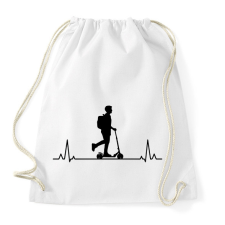 PRINTFASHION Roller szív - Sportzsák, Tornazsák - Fehér tornazsák